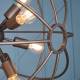 Suspension Spoutnik Signature Lustre XXL Métal Gris 20 Douilles 100x100x100cm