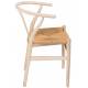 Lot de 2 Chaises Oslo Signature Assises de Table Rustiques Sièges en Chêne Blanchi et Cordes Tressées Naturel 54x54x78cm