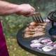 Braséro C-Cook Actuel Acier Corten Plancha à Bois Barbecue Mobile Personnalisable 82,5x82,5x107,6cm