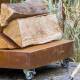 Braséro C-Cook Actuel Acier Corten Plancha à Bois Barbecue Mobile Personnalisable 82,5x82,5x107,6cm