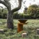 Braséro C-Cook Actuel Acier Corten Plancha à Bois Barbecue Mobile Personnalisable 82,5x82,5x107,6cm