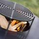 Braséro C-Cook Actuel Acier Corten Plancha à Bois Barbecue Mobile Personnalisable 82,5x82,5x107,6cm