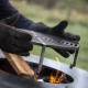 Braséro C-Cook Actuel Acier Corten Plancha à Bois Barbecue Mobile Personnalisable 82,5x82,5x107,6cm