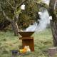 Braséro C-Cook Actuel Acier Corten Plancha à Bois Barbecue Mobile Personnalisable 82,5x82,5x107,6cm