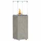 Chauffage Extérieur Néocube-O Actuel Patio Acier et Verre Cheminée Gaz Braséro Terrasse 42,8x42,8x143,1cm