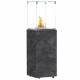 Chauffage Extérieur Néocube-O Actuel Patio Acier et Verre Cheminée Gaz Braséro Terrasse 42,8x42,8x143,1cm