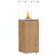 Chauffage Extérieur Néocube-O Actuel Patio Acier et Verre Cheminée Gaz Braséro Terrasse 42,8x42,8x143,1cm