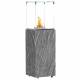 Chauffage Extérieur Néocube-O Actuel Patio Acier et Verre Cheminée Gaz Braséro Terrasse 42,8x42,8x143,1cm