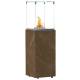 Chauffage Extérieur Néocube-O Actuel Patio Acier et Verre Cheminée Gaz Braséro Terrasse 42,8x42,8x143,1cm