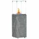 Chauffage Extérieur Néocube-O Actuel Patio Acier et Verre Cheminée Gaz Braséro Terrasse 42,8x42,8x143,1cm
