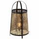 Lampe de Sol Caire Athezza Luminaire Moderne Eclairage en Métal Noir et Gold 37,5x37,5x69,5cm