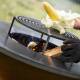 Grille de Cuisson Barbecue Ronde Plancha de Cuisson Acier 2 Tailles
