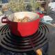 Grille de Cuisson Barbecue Ronde Plancha de Cuisson Acier 2 Tailles