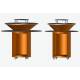 Plancha Rondo Ø82.5cm Acier Corten Brasero Barbecue Rond à Bois Personnalisable 82,5x82,5x106,2cm