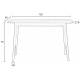 Console Fabio Naturel Woody Table d'Appoint Meuble de Rangement en Bois de Chêne Naturel 40x75x120cm