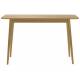 Console Fabio Naturel Woody Table d'Appoint Meuble de Rangement en Bois de Chêne Naturel 40x75x120cm