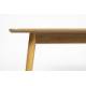 Console Fabio Naturel Woody Table d'Appoint Meuble de Rangement en Bois de Chêne Naturel 40x75x120cm
