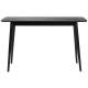 Console Fabio Noire Woody Table d'Appoint Meuble de Rangement en Bois de Frêne Noire 40x75x120cm