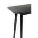Console Fabio Noire Woody Table d'Appoint Meuble de Rangement en Bois de Frêne Noire 40x75x120cm