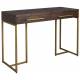 Bureau Class Dutchbone Console de Rangement Meuble Design Industriel Vintage en Acier et Bois Plaqué Acacia Noyer 45x78x120cm