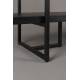 Etagère Class Dutchbone Colonne de Rangement Salon Vintage en Acier et Placage Acacia finition Noire 40x140x146cm