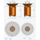 Plancha Rondo Ø82.5cm Acier Corten Brasero Barbecue Rond à Bois Personnalisable 82,5x82,5x106,2cm