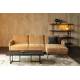 Etagère Class Dutchbone Colonne de Rangement Salon Vintage en Acier et Placage Acacia finition Noire 40x140x146cm