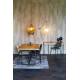 Table Rectangulaire Class Dutchbone Table de Repas Salon Design Vintage en Acier et Bois Plaqué Chêne Naturel 75x90x180cm