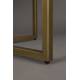 Table Ronde Class Dutchbone Table de Repas Salon Design Vintage en Acier et Bois Plaqué Acacia Noyer 75x120x120cm