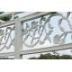 Charmante Tonnelle Elizabeth Gloriette de Jardin Pergola Abris Rond Kiosque en Fer Forgé et Fonte 340x250x250cm