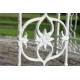 Charmante Tonnelle Elizabeth Gloriette de Jardin Pergola Abris Rond Kiosque en Fer Forgé et Fonte 340x250x250cm