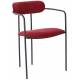 Chaise Retiers Burgundy Athezza Siège Design Assise de Table en Métal Noir et Tissu Couleur Burgundy 51,5x52,5x75cm