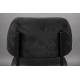 Lot de 2 Chaises Darby Noir Dutchbone Duo d'Assises de Table Sièges Modernes en Métal et Tissu Noir 45x58x93cm