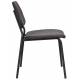 Lot de 2 Chaises Darby Noir Dutchbone Duo d'Assises de Table Sièges Modernes en Métal et Tissu Noir 45x58x93cm