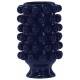 Céramique de Décoration Grappa Bleue Athezza Vase Décoration à Poser en Grès 24,5x24,5x40cm