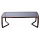 Table Basse Rectangulaire Arco Athezza Guéridon Moderne Bout de Canapé en Frêne Naturel et Verre Trempé Fumé 36x80x120cm