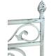 Clôture de Jardin Grille Barrière Garde Corps intérieur Extérieur Fer et Fonte Blanc 4x81,5x148cm
