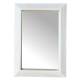 Miroir Diane Glace Format Portrait Décoration Murale Rectangulaire en Pin Vieilli Patiné Blanc 5x67x95cm