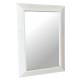 Miroir Diane Glace Format Portrait Décoration Murale Rectangulaire en Pin Vieilli Patiné Blanc 5x67x95cm