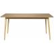 Table à Manger Fabio Naturel Woody Table de Repas Rectangulaire en Bois Plaqué Chêne Naturelle 75x80x160cm