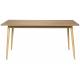 Table à Manger Fabio Naturel Woody Table de Repas Rectangulaire en Bois Plaqué Chêne Naturel 75x90x180cm