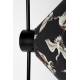 Lampe de Table Jaylee Woody Luminaire à poser métal et Abat-jour Coton 20x31x71 cml