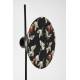 Lampadaire Jaylee Woody Luminaire sur Pied Acier Noir et Abat-Jour Coton 30x39x158 cm