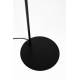 Lampadaire Jaylee Woody Luminaire sur Pied Acier Noir et Abat-Jour Coton 30x39x158 cm