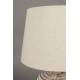 Lampe de Table Russel Dutchbone Luminaire à Poser Céramique et Abat-Jour en Lin 38x38x62cm