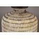 Lampe de Table Russel Dutchbone Luminaire à Poser Céramique et Abat-Jour en Lin 38x38x62cm