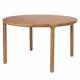 Table de Repas Storm Zuiver Table de Salle à Manger Ronde Bois Couleur Naturelle Design 75x128x128cm