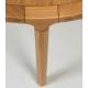 Table de Repas Storm Zuiver Table de Salle à Manger Ronde Bois Couleur Naturelle Design 75x128x128cm