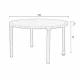 Table de Repas Storm Zuiver Table de Salle à Manger Ronde Bois Couleur Naturelle Design 75x128x128cm