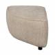 Pouf Angle Gauche Hunter Zuiver Élément Canapé Modulable Assises de Salon en Tissu Côtelé 4 Coloris 38x60x100cm